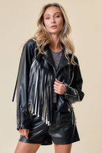 Load image into Gallery viewer, Starlet Fringe Leather Jacket