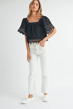 Load image into Gallery viewer, Clara Crochet Lace Top