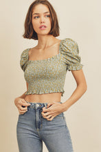 Load image into Gallery viewer, Lexie Floral Smocked Top
