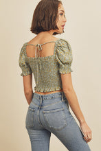 Load image into Gallery viewer, Lexie Floral Smocked Top