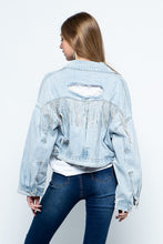 Load image into Gallery viewer, Rhinestone Denim Jacket
