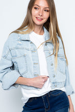 Load image into Gallery viewer, Rhinestone Denim Jacket
