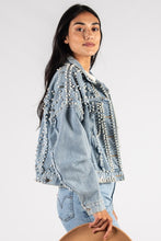 Load image into Gallery viewer, Pearl Denim Jacket
