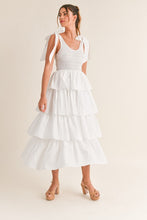 Load image into Gallery viewer, Elsie Ruffled Tie Shoulder Midi Dress
