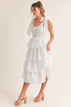 Load image into Gallery viewer, Elsie Ruffled Tie Shoulder Midi Dress
