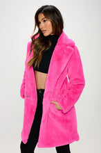 Load image into Gallery viewer, Electric Hot Pink Fur Jacket
