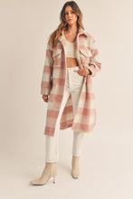 Load image into Gallery viewer, Blush Plaid Long Shacked
