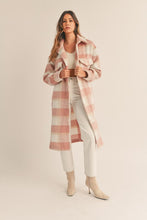 Load image into Gallery viewer, Blush Plaid Long Shacked
