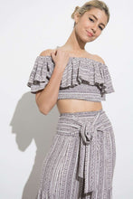 Load image into Gallery viewer, KoKo Off The Shoulder Crop Top
