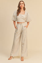 Load image into Gallery viewer, Morgan Linen Crop Top &amp; Pants
