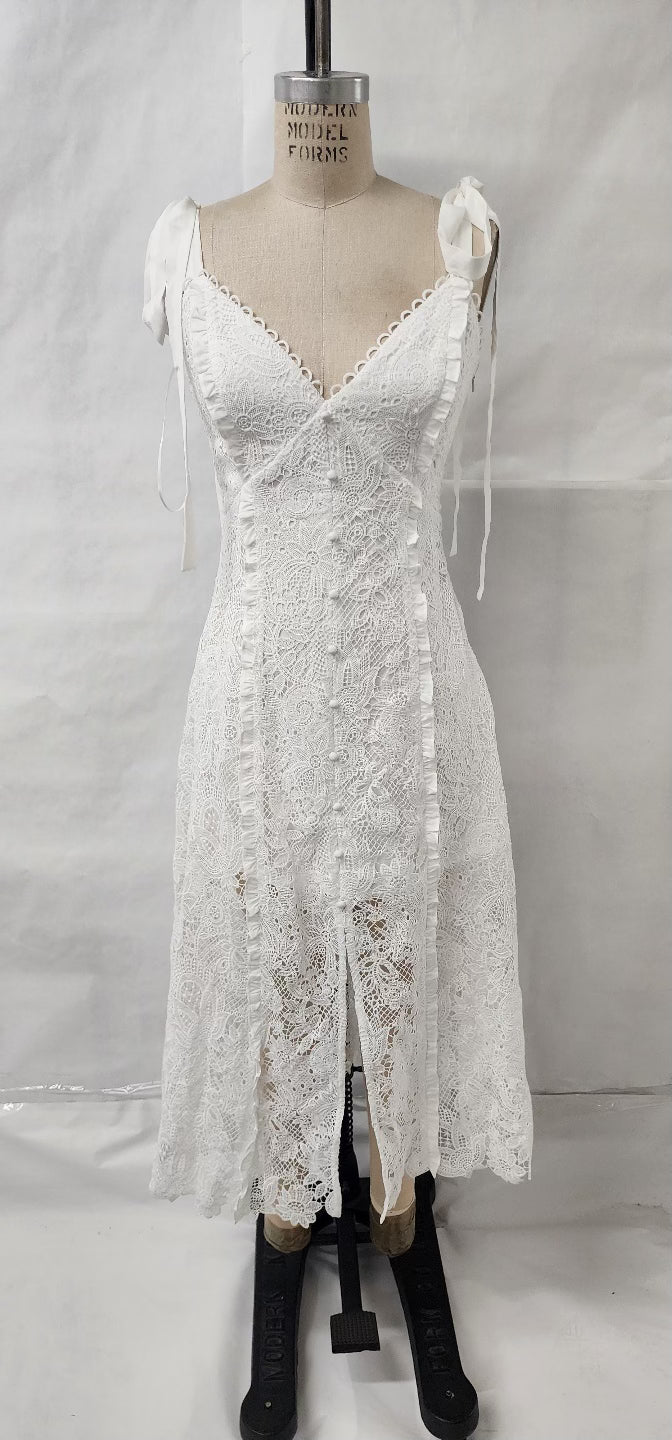 Ruth Lace Tie Shoulder Dress