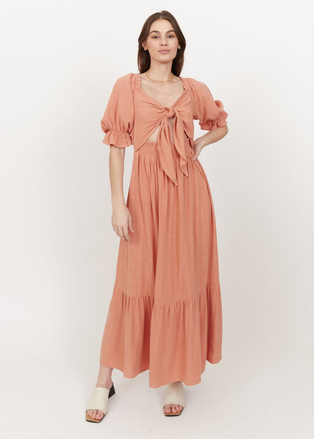 Kiera Linen Maxi Dress