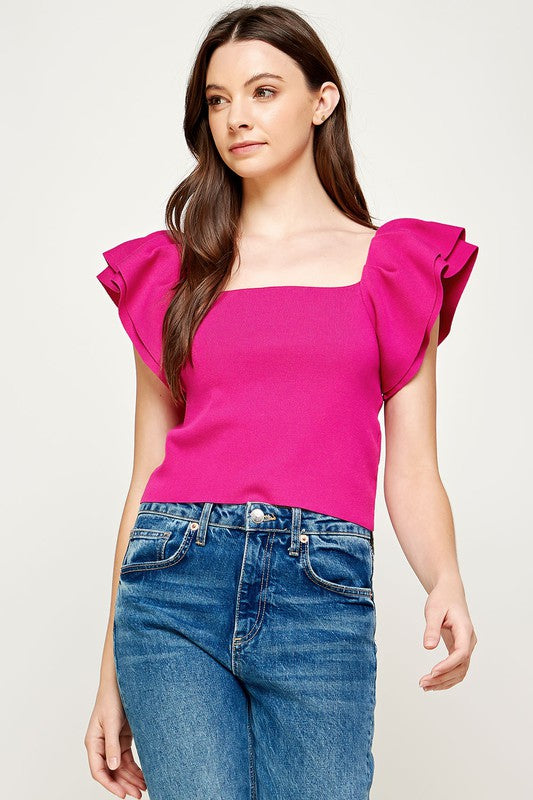 Raquel Ruffle Top