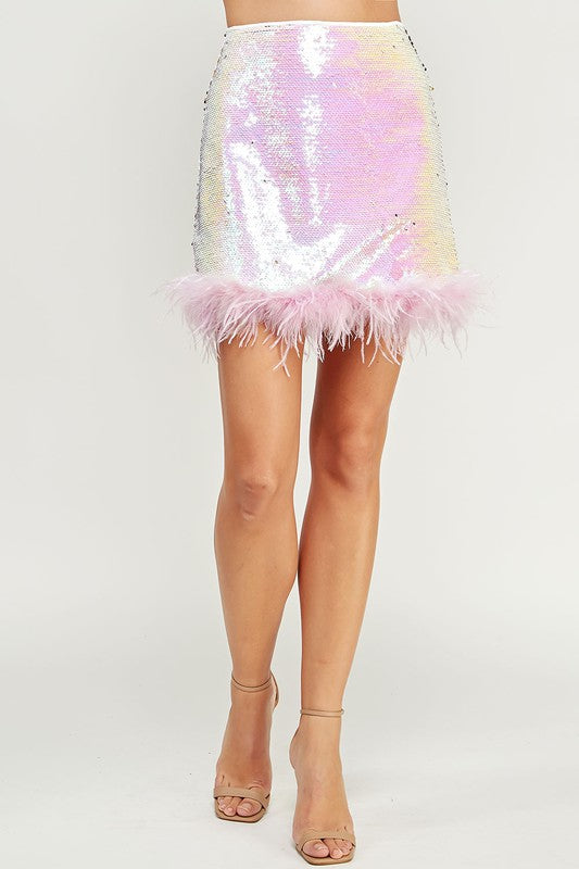 Cher Sequins Mini Skirt