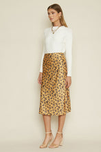 Load image into Gallery viewer, Leopard Satin Skirt
