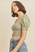 Load image into Gallery viewer, Lexie Floral Smocked Top
