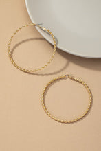 Load image into Gallery viewer, Gold Hoop Earrings
