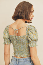 Load image into Gallery viewer, Lexie Floral Smocked Top
