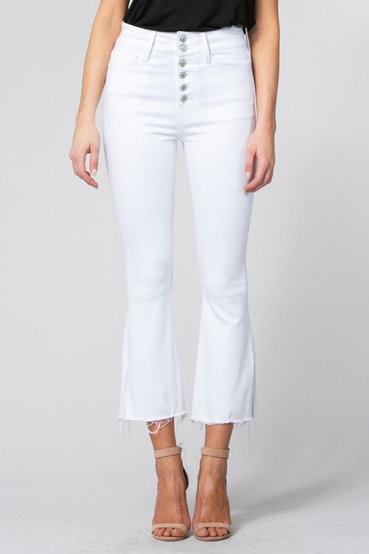 Selena White Flare Jeans