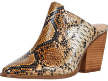 Load image into Gallery viewer, Snake Skin Mule Shoe
