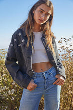 Load image into Gallery viewer, Libby Charcoal Jean Jacket
