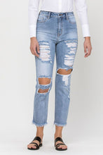 Load image into Gallery viewer, High Rise Distressed Jeans
